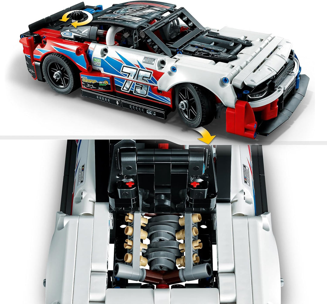 LEGO Technic NASCAR Next Gen Chevrolet Camaro ZL1 Modell-Auto-Bausatz, Rennfahrzeug-Spielzeug, Samml
