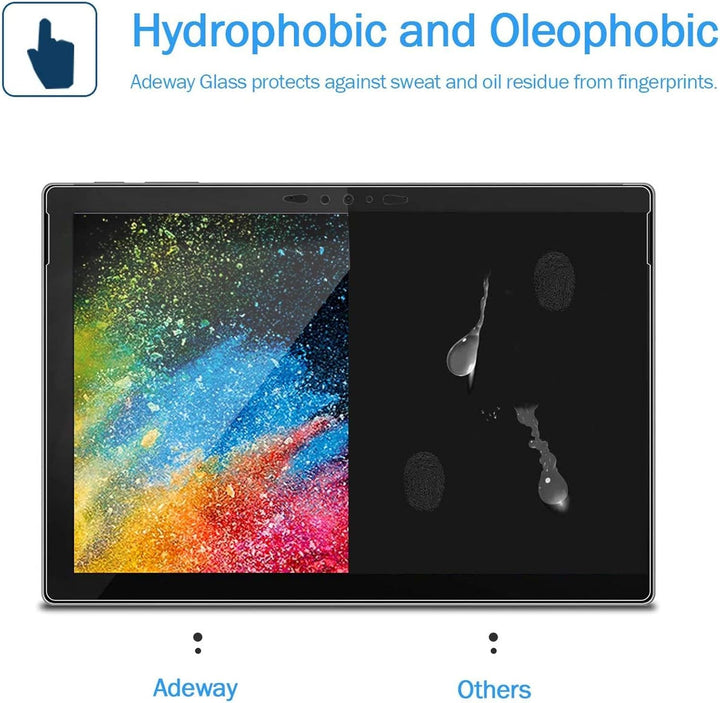 Adeway [2 Pack] Surface Book 3 Displayschutzfolie 15 Zoll, [Gehärtetes Glas] Einfache Installation,