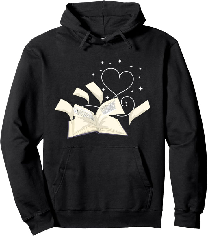 Bücher Liebe Leseratte Bibliothek Herz Bücher Lesen Pullover Hoodie