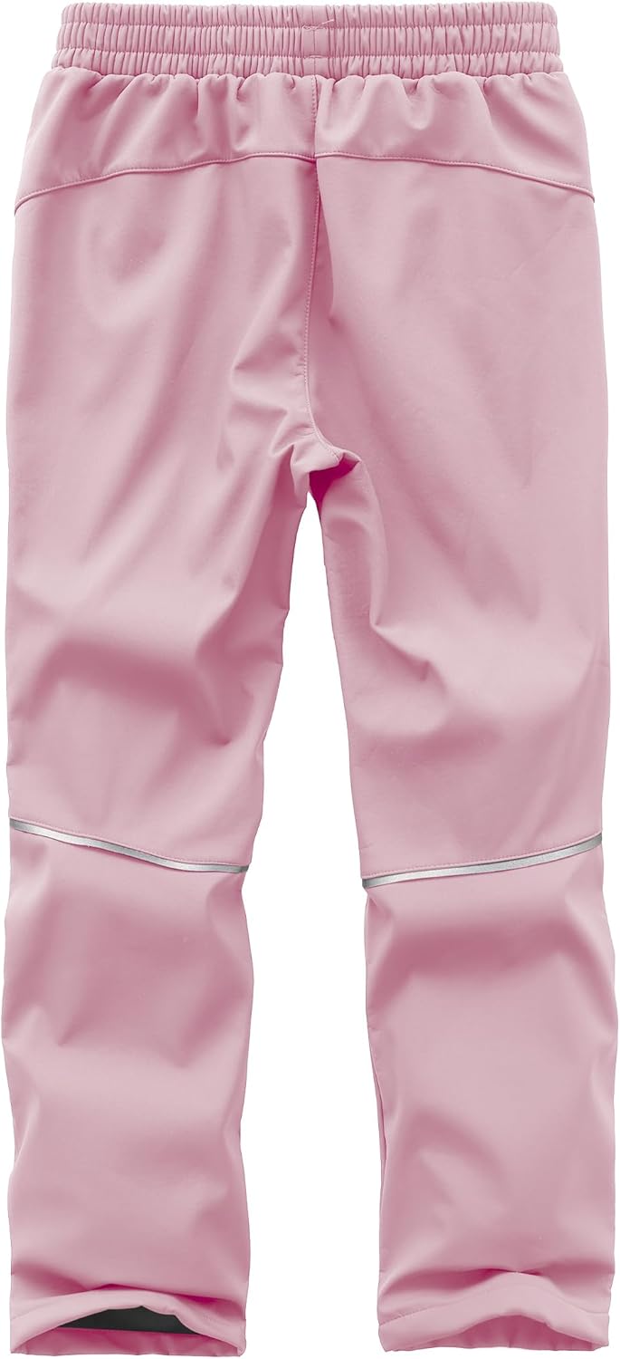 Kinder Softshellhose Schneehose Thermohose Hosen Jungen Mädchen Winterhose Outdoorhose Wanderhose 16