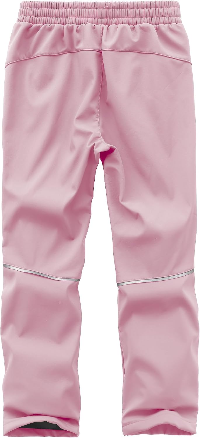 Kinder Softshellhose Schneehose Thermohose Hosen Jungen Mädchen Winterhose Outdoorhose Wanderhose 14
