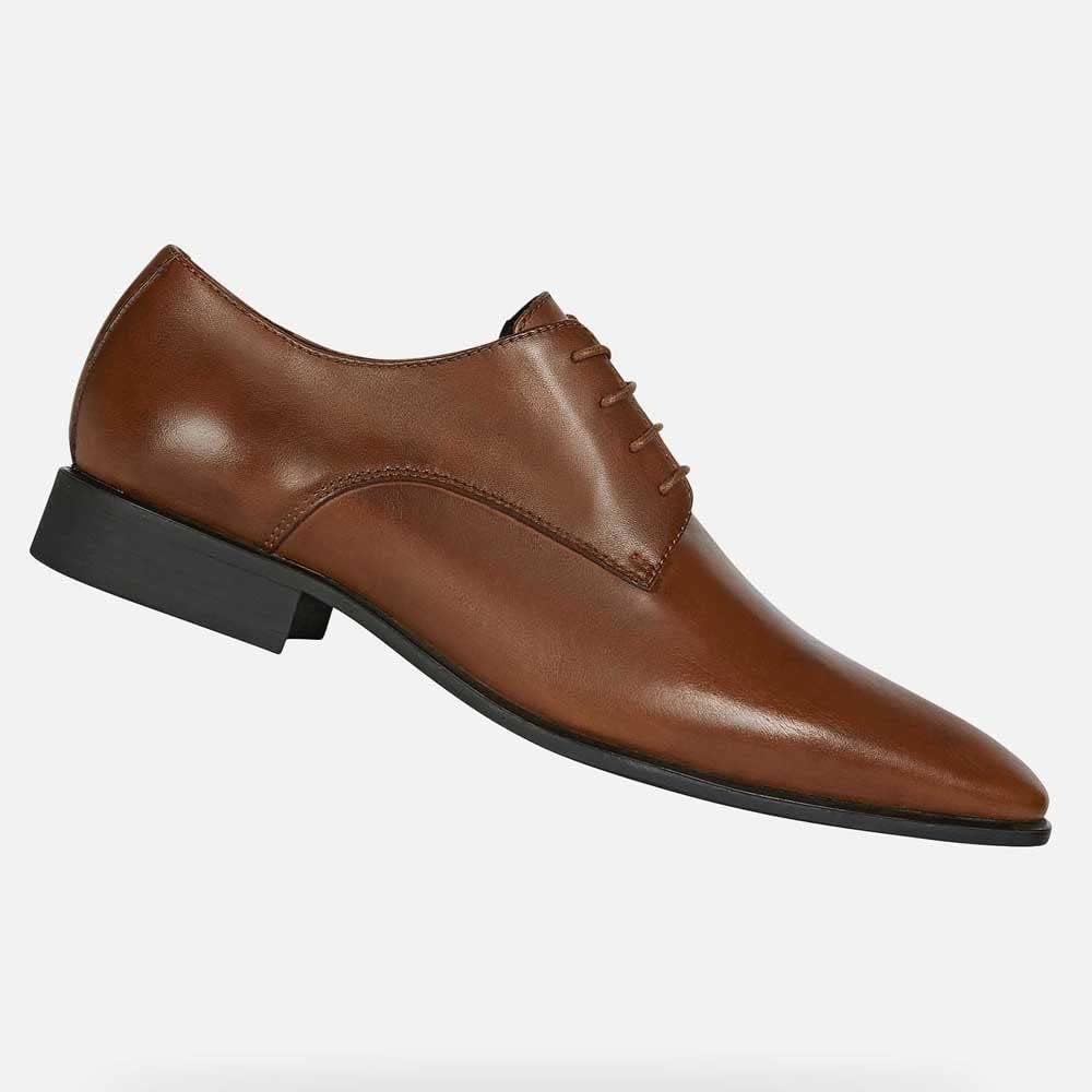 Geox Herren Uomo High Life B Schuhe 39 EU Dk Cognac, 39 EU Dk Cognac