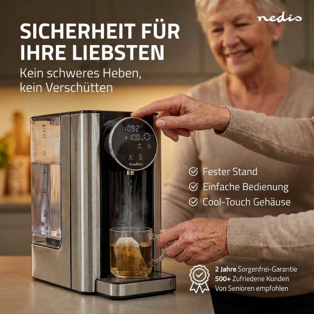 Heisswasserspender - 2600 W - 2.7 l - Aluminium/Schwarz