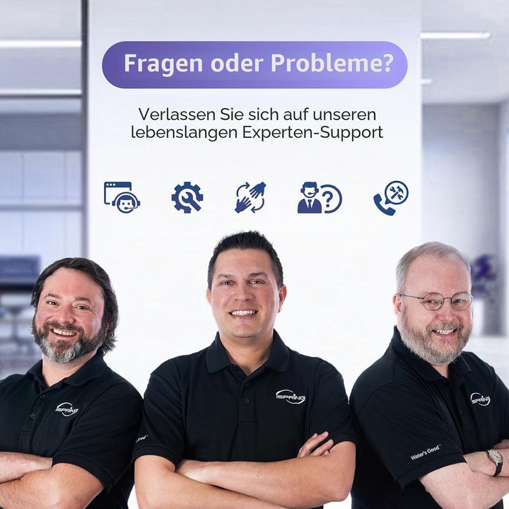 iSpring CKC2 AuftischFilter Wasserfilter Filteranlage für Wasser Auftisch Filter mit 2 Stufen und Ak