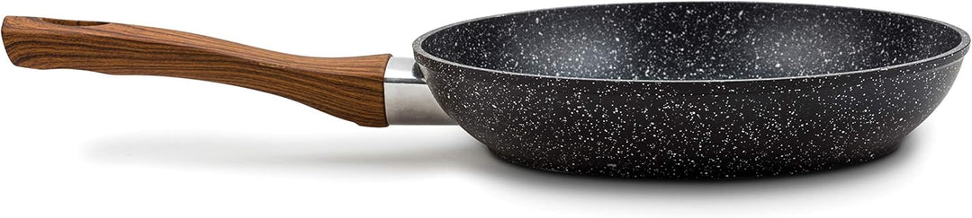 NAVA Bratpfanne aus Aluminium | Ø 26 cm | Mit Antihaftbeschichtung aus Stein zum Kochen ausgewogener