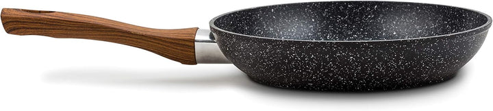 NAVA Bratpfanne aus Aluminium | Ø 26 cm | Mit Antihaftbeschichtung aus Stein zum Kochen ausgewogener