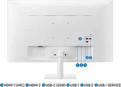 Samsung M7 Smart Monitor S32BM701UU, 32 Zoll, VA-Panel, Bildschirm mit Lautsprechern, 4K UHD-Auflösu