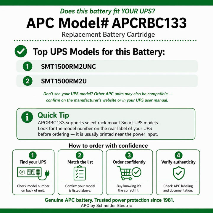 APC APCRBC133 UPS Battery Sealed Lead Acid (VRLA)