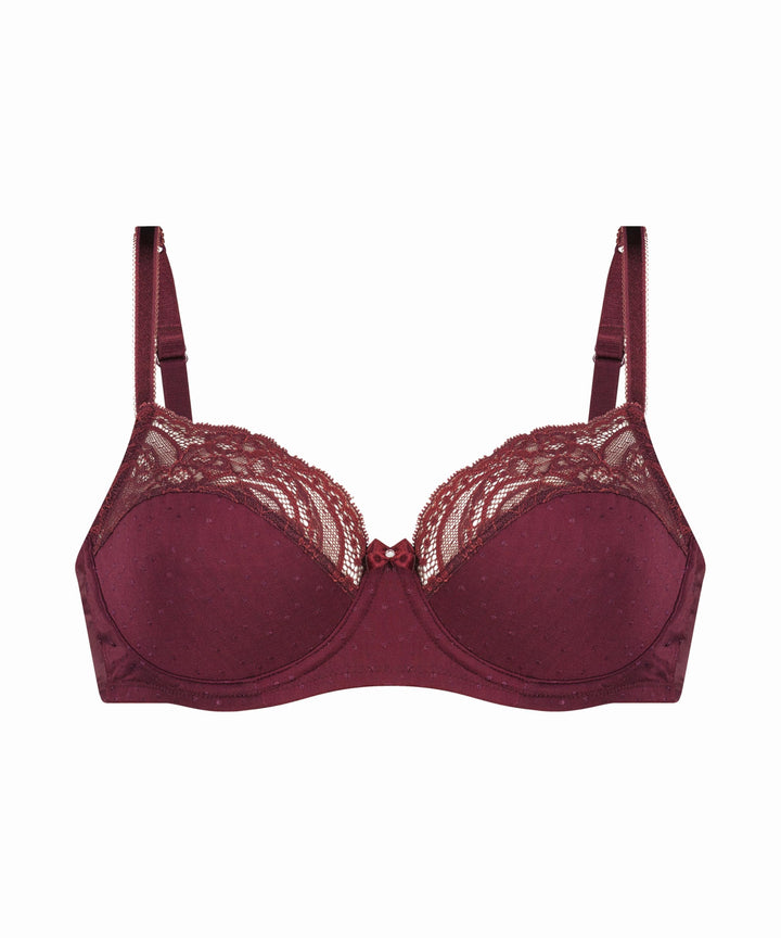 Hunkemöller Unwattierter Bügel-BH Sophie 75G Zinfandel, 75G Zinfandel