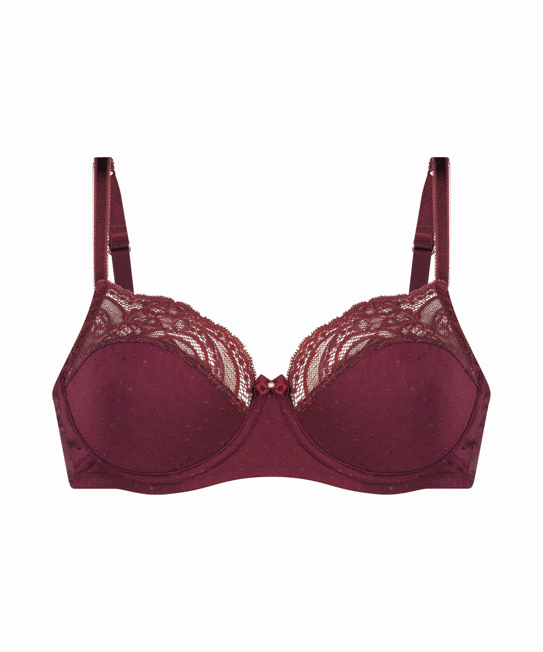 Hunkemöller Unwattierter Bügel-BH Sophie 75D Zinfandel, 75D Zinfandel