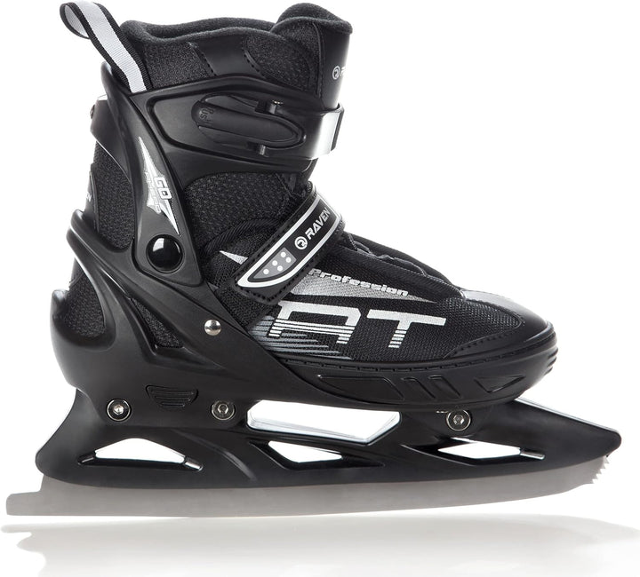 4in1 Inlineskates/Triskates/Rollschuhe/Schlittschuhe Raven Profession Schwarz 31-35(20,5cm-22,5cm),