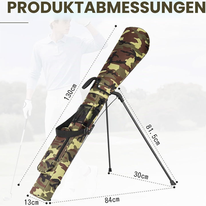 OUUTMEE Kleine Golftasche, Schlägerkoffer, Golf-Selbstständer, Schlägerkoffer und grosse Tasche, Ult