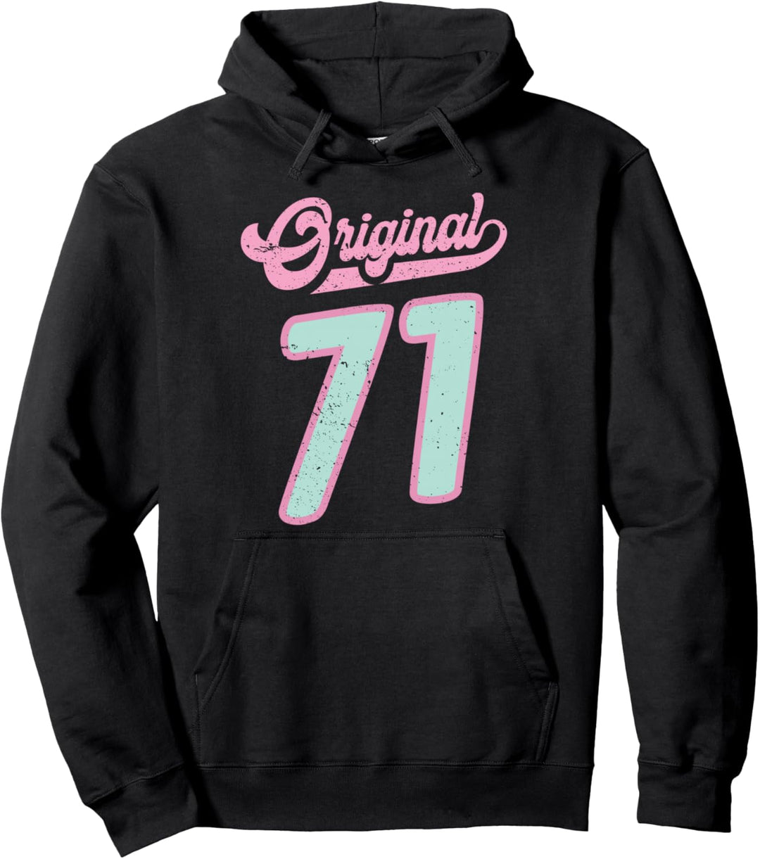 52.Geburtstag Geschenk Cool Frau Original Jahrgang 1971 Pullover Hoodie
