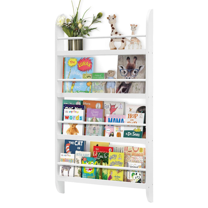 Youyijia Kinderbücherregal, 60 x 117 cm, 4-stufiges Kinderbücherregal, Aufbewahrungsregal für Kinder