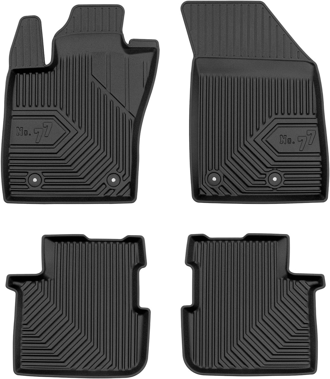 M MOTOS Gummimatten Auto Fussmatte passt für FIAT Tipo ab 2015 Verbessern Sie Ihren Reisekomfort mit