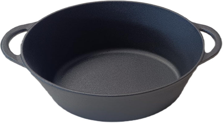 KRAFT&amp;DELE KD4246 Gusseisen Bräter 6,4 L 33 cm Schmortopf Dutch Oven mit Deckel für Induktion, Backo