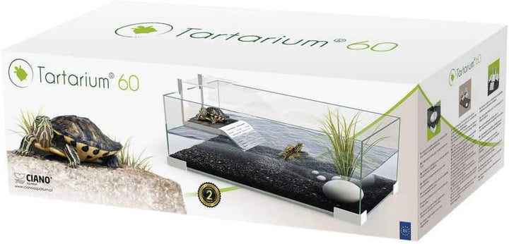Ciano Tartarium 60 Turtle Terrapin Reptile Glass Tank with Ramp by Ciano
