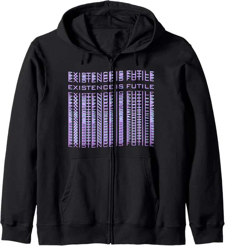 Existentielle Angst Existenz ist sinnlos Wave Vaporwave Kapuzenjacke