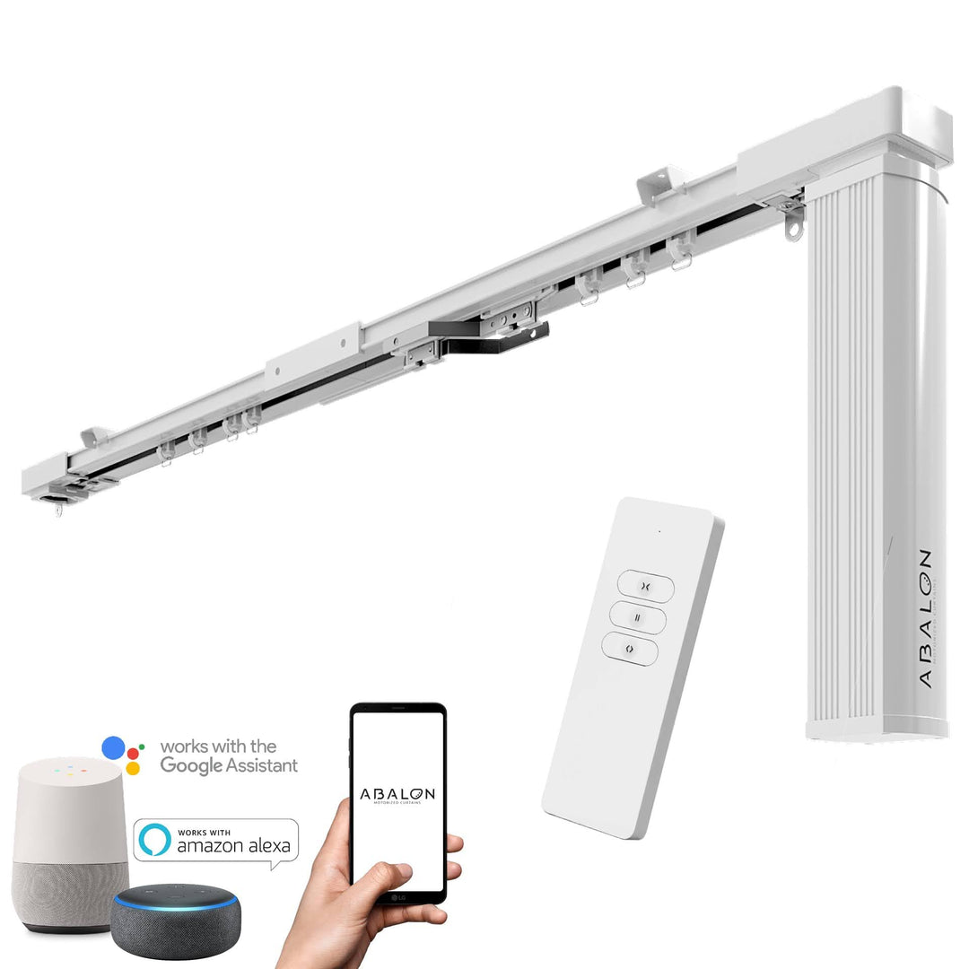 ABALON Elektrische Gardinenschiene, WLAN-Motor, kompatibel mit Alexa, Google Home und der Tuya Smart