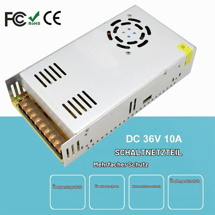 Baiyouli Netzteil 36V 10A 360W Schaltnetzteil Adapter Transformator AC 110V / 220V to DC Schaltwandl