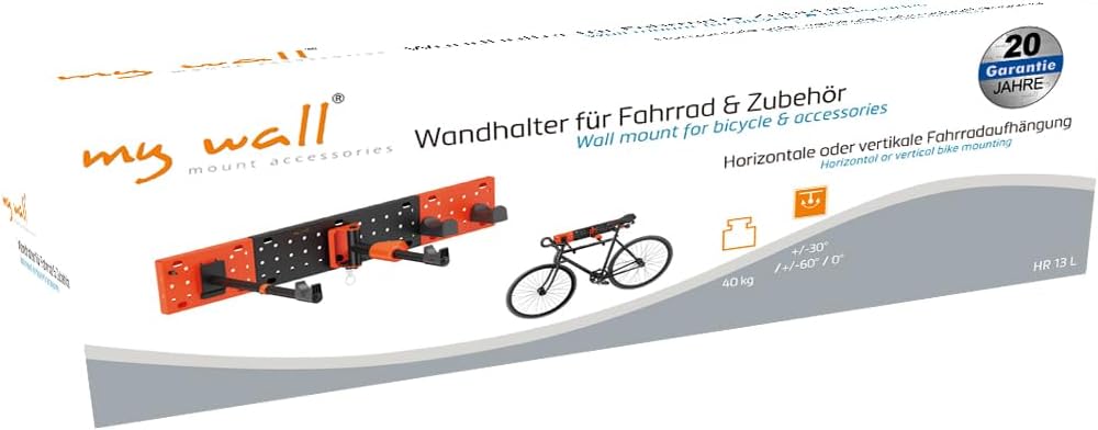 my wall modulare Fahrrad Wandhalterung - HR13L, vertikale &amp; horizontale Aufhängung, Fahrradhalterung