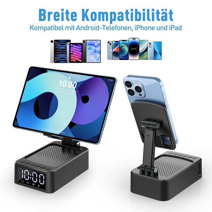 ZOOI Geschenke für Männer Weihnachten Geschenke für Papa, Bluetooth Lautsprecher mit Handyständer, G