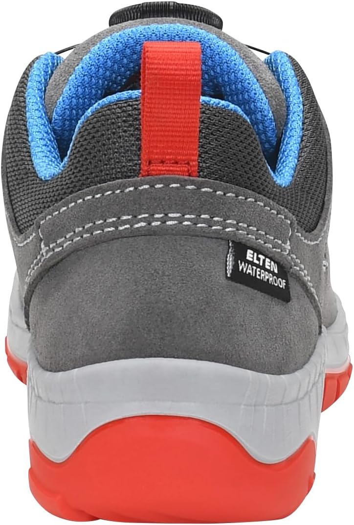 ELTEN Kinderschuhe Outdoor Maddox Kids BOA Black-red Low für Mädchen und Jungen 32 EU Grau Rot, 32 E