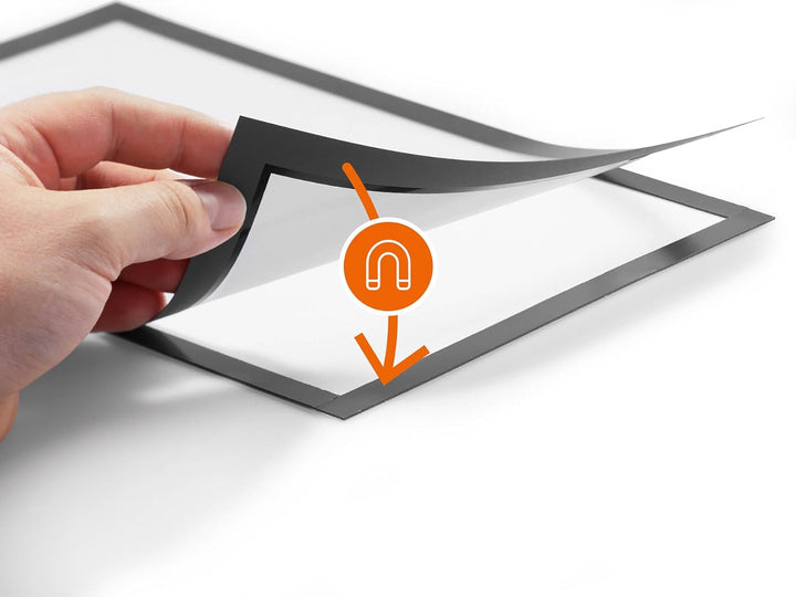 Durable Info-Rahmen Duraframe (A3, selbstklebend mit Magnetverschluss) 2 Stück, rot, 487303 DIN A3 r