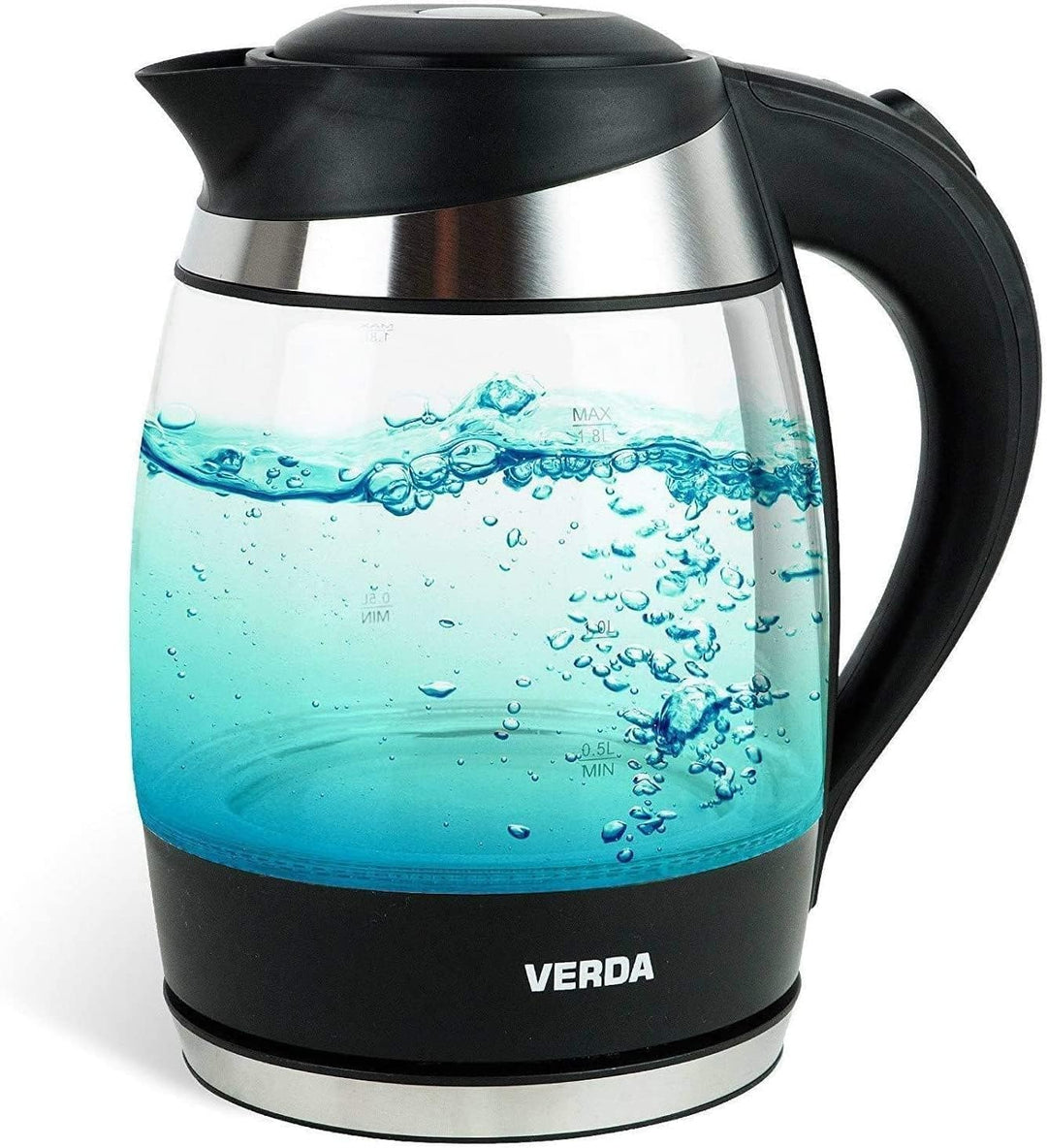 Wasserkocher 1,8L 2200W, Temperaturwahl, Beleuchtung im Farbwechsel, LED-Beleuchtung, Warmhaltefunkt