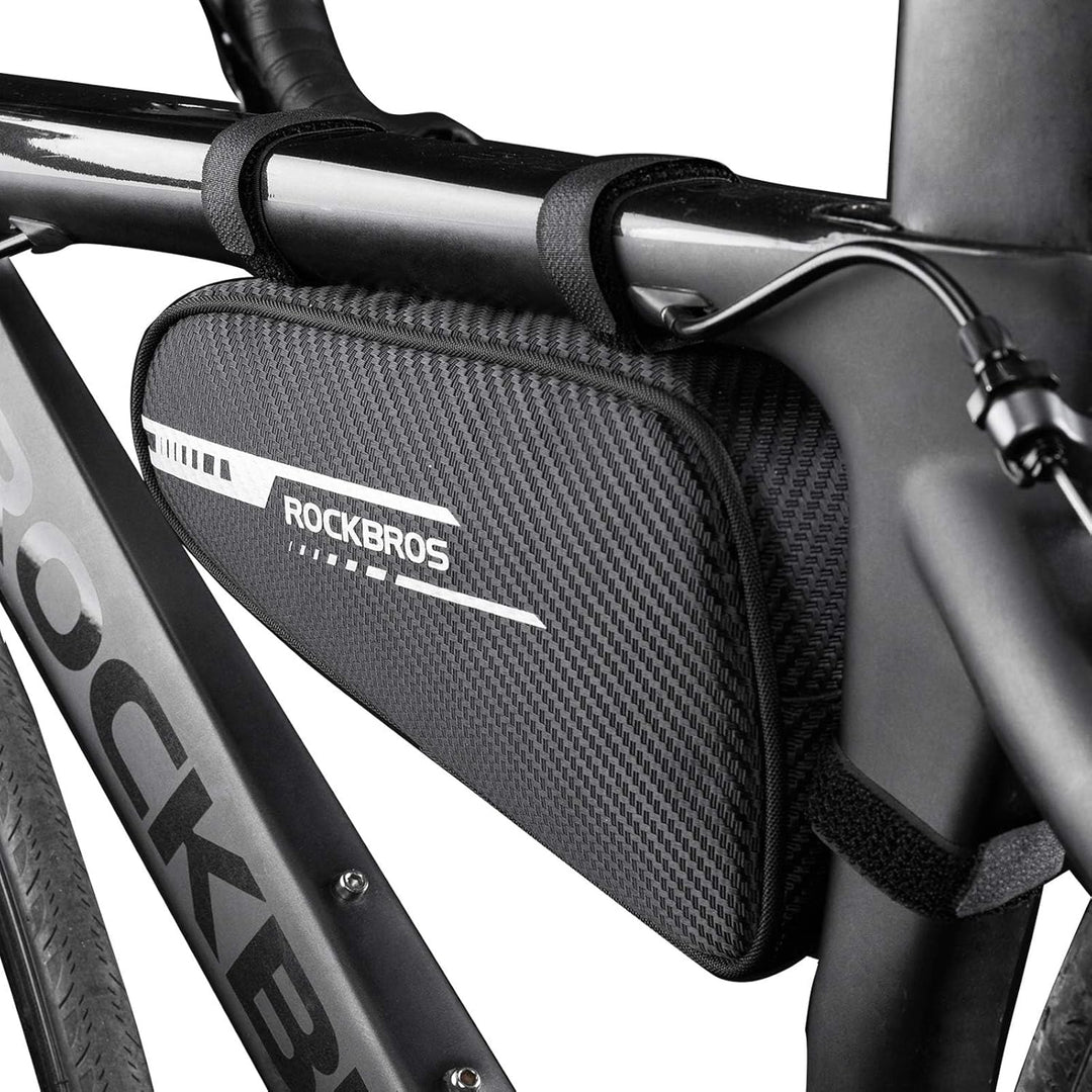 ROCKBROS Rahmentasche Dreieckstasche 1,2L Fahrradtasche für MTB, Rennräder Wasserabweisende Werkzeug