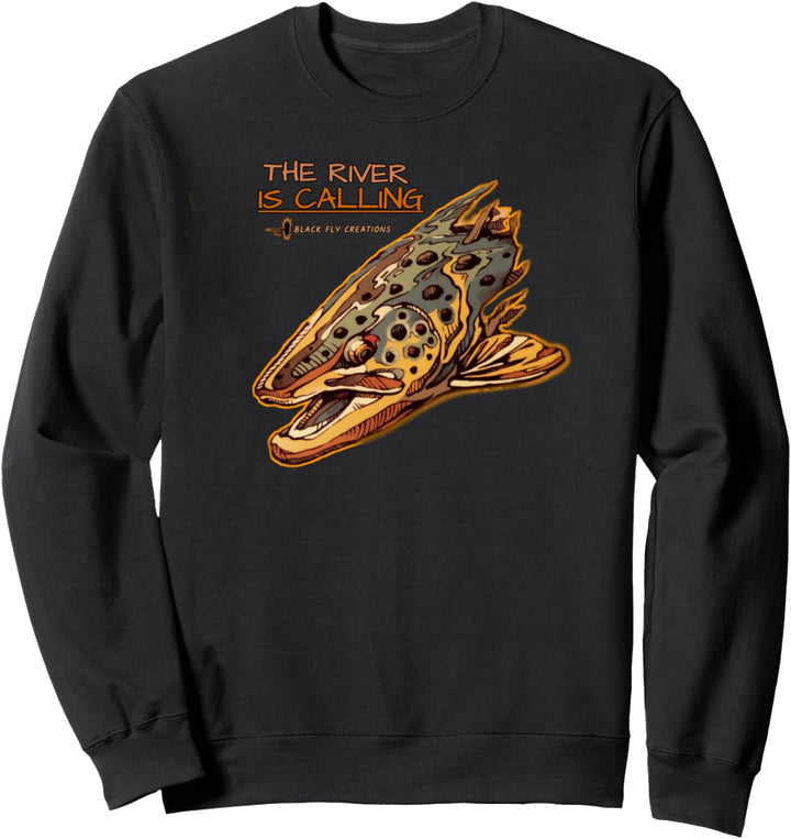 Black Fly Bachforellen Fliegenfischen Fliegen Shirt Hoodies Sweatshirt