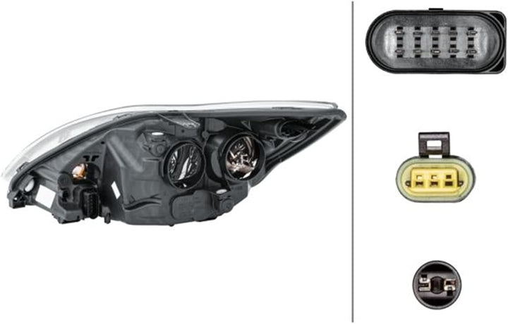 HELLA 1EL 354 807-061 Bi-Xenon-Hauptscheinwerfer - rechts - für u.a. Ford Focus II (Da_, Hcp, Dp) Re