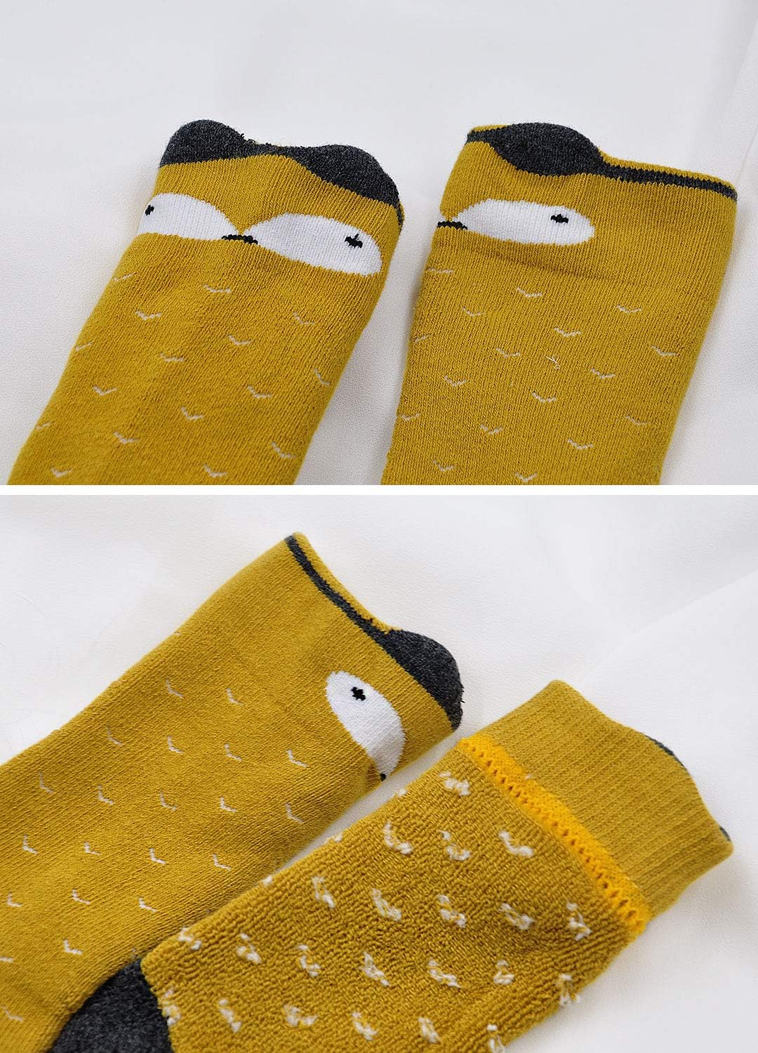 LOFIR Dicke Kinder Socken aus Baumwoll Winter Warme Thermo Socken für kleine Mädchen Jungen Kleinkin