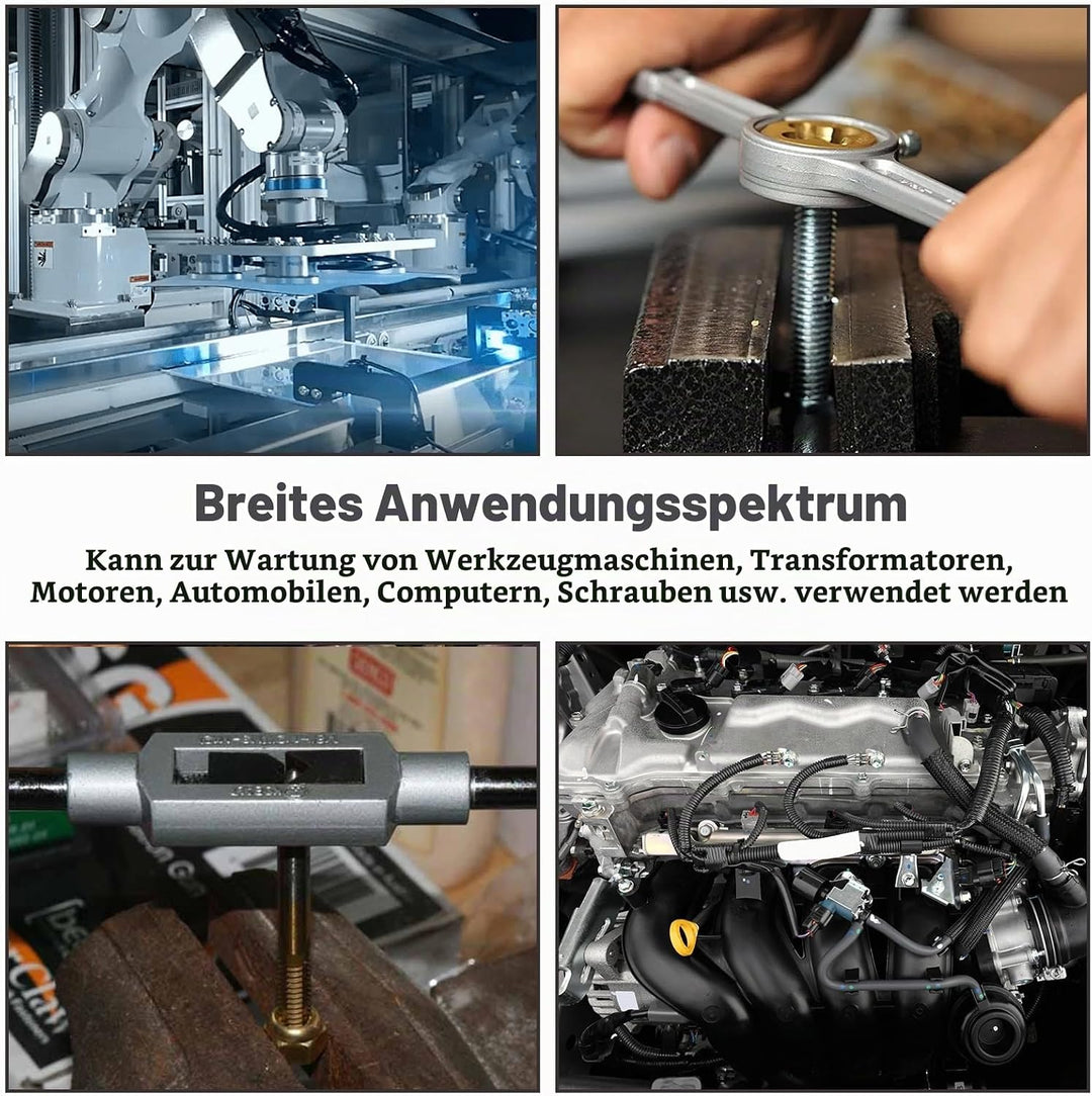 HSEAMALL Gewindeschneidsatz, 40-teilig, M3-M12 Gewindebohrer und Schneideisen 40 pcs Silver, 40 pcs