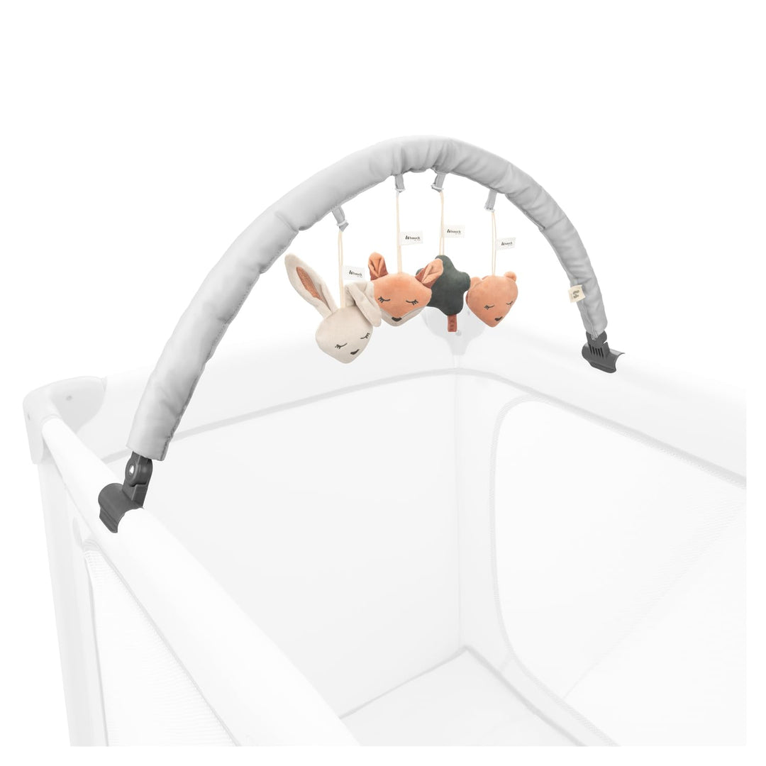 hauck Baby Spielbogen für Reisebetten, Waldtiere - Kompatibel mit Dream N Play Plus, Sleep N Play Go