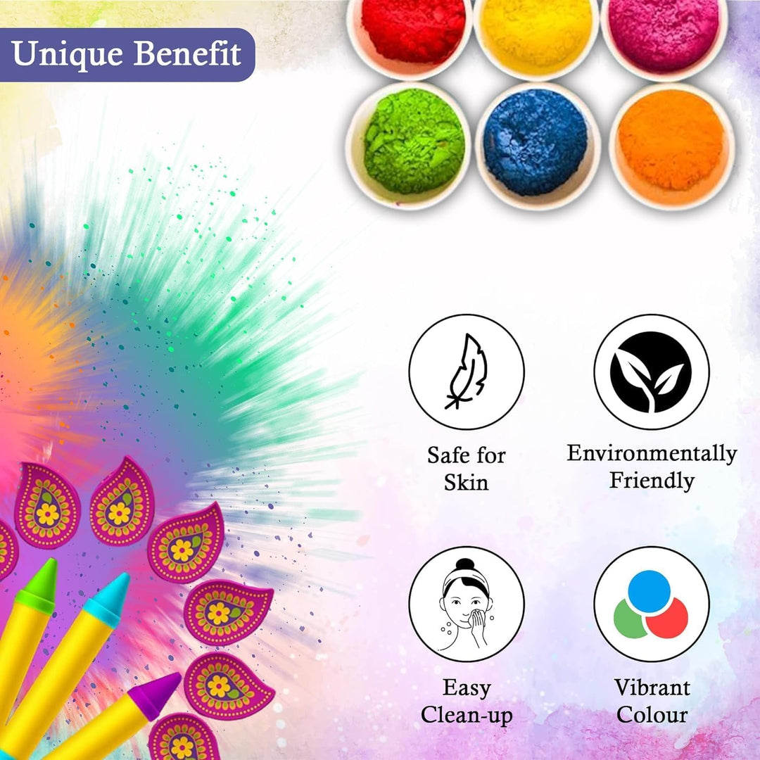 14 x 50 g/m² Pakete ungiftiges Holi-Farbpulver für Farblaufen, Partys, Festivals und verschiedene Ku