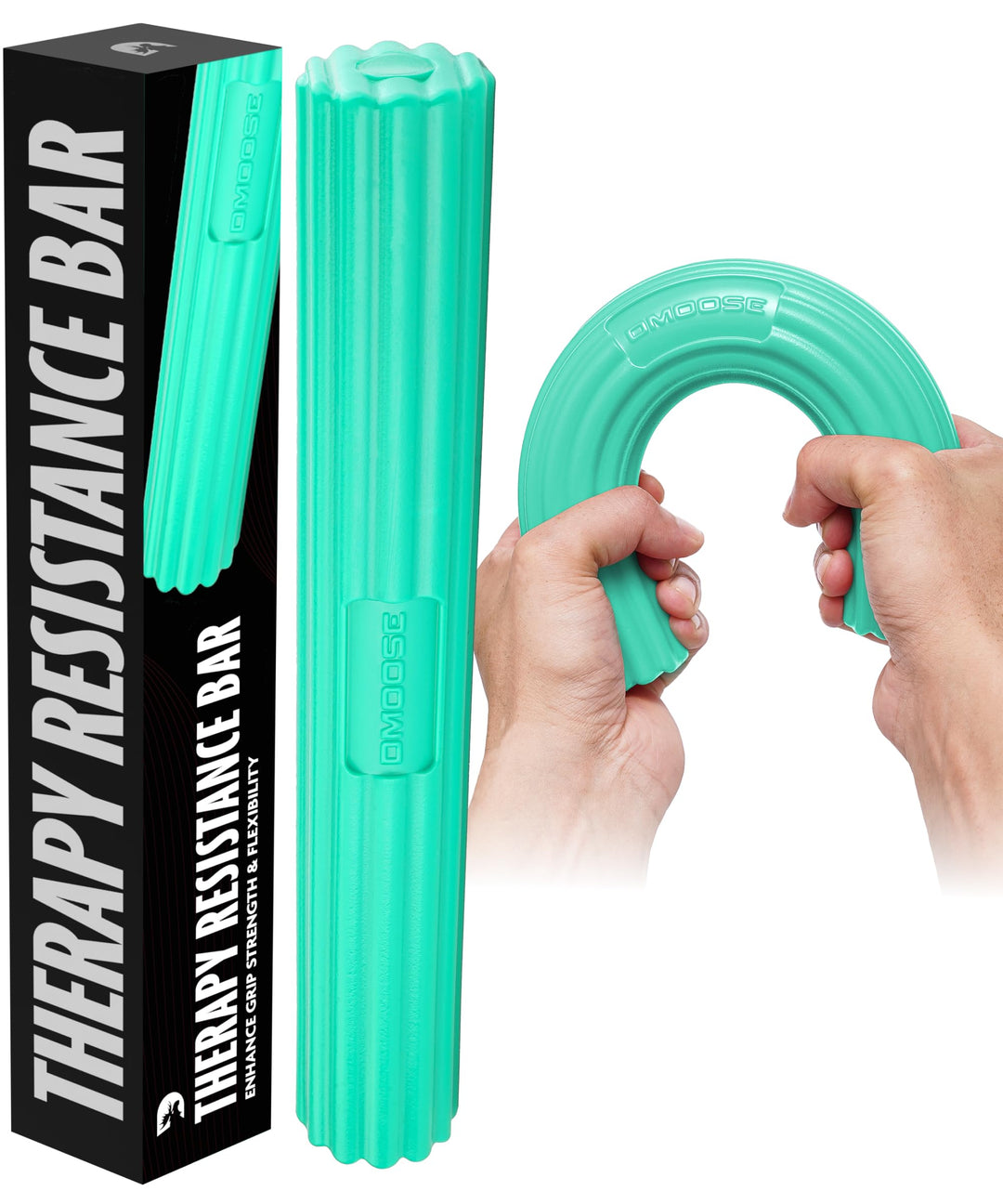 DMoose Flex Resistance Bar für Physiotherapie – Rutschfestes Geruchloses TPE-Material – Übungsstange