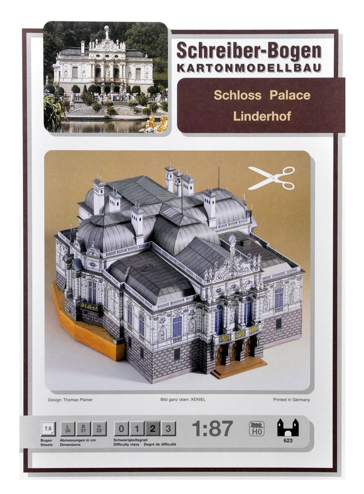 AUE-Verlag 36 x 31 x 22 cm Modellbausatz Linderhof Palast