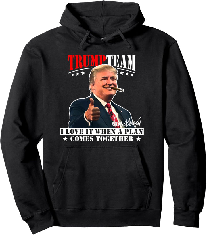 Trump 2020 Donald Trump Team USA Wahlen 2024 Pullover Hoodie