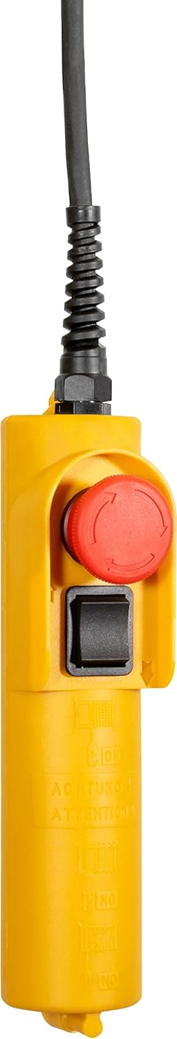 Güde 1716 Elektrischer Seilzug GSZ 200/400L (230 V, 750 W, 9 m langes Bedienkabel, idealer Helfer in