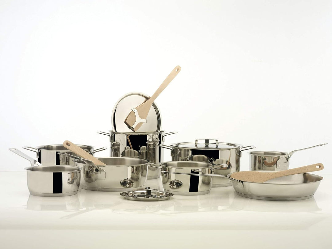 Alessi Pots&Pans, Topf (AJM100/20), (AJM101/16), Kasserolle mit Zwei Griffen (AJM101/20), Milchkocht