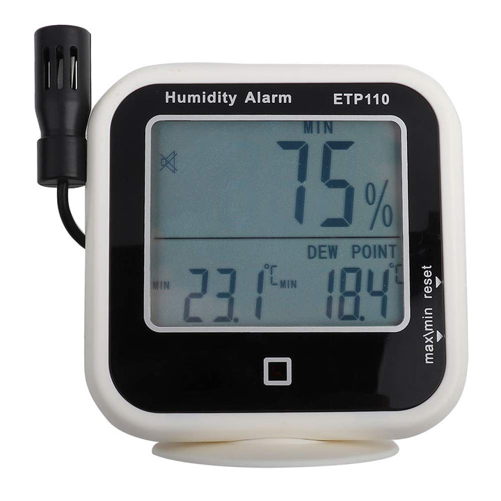 Digitaler Thermohygrometer ETP110 mit Luftfeuchtigkeit und Temperatur Messung sowie Taupunktanzeige