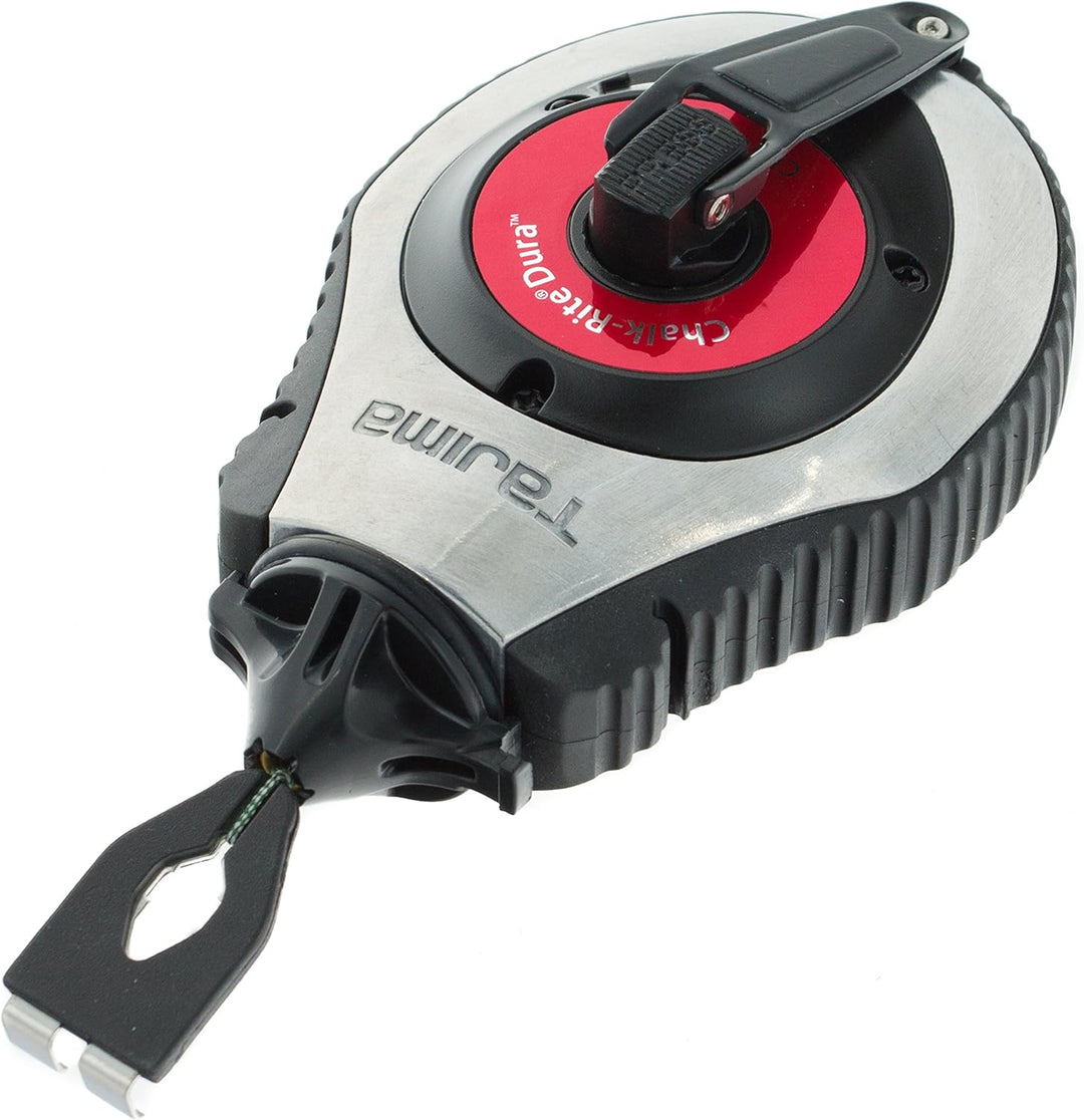 Tajima Schlagschnurgerät Chalk-Rite Dura (Schlagschnur 30 m lang, mit Schnellkurbelsystem, für alle