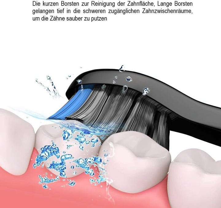 16er Aufsteckbürsten Kompatibel mit Philips Sonicare Elektrische Zahnbürste, 8er Weisse Ersatzbürste