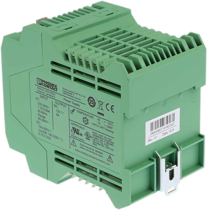 PHOENIX CONTACT MINI-DC-UPS/12DC/4 Unterbrechungsfreie Stromversorgung mit Integriertem Netzteil, 4A