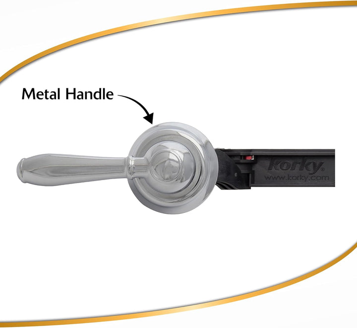 Korky 6051BP Strongarm Tank Lever Universal to Fit Front Angled Side Left and Right Mount Toilets, 1