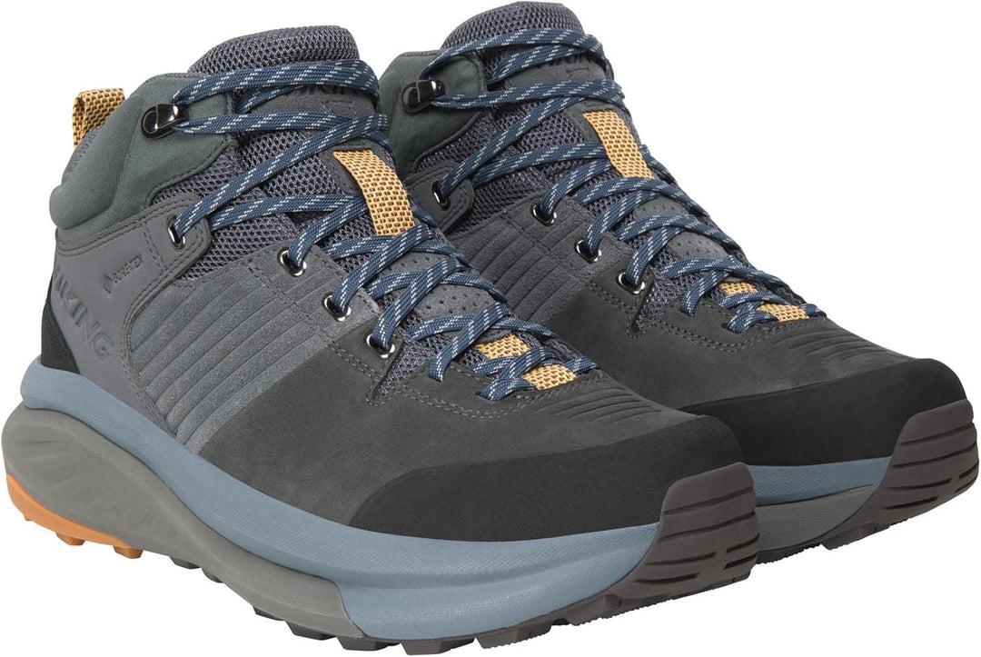 Viking Cerra Hike Mid Gtx M Walking Shoe Unisex 43 EU Weit Grey Denim, 43 EU Weit Grey Denim
