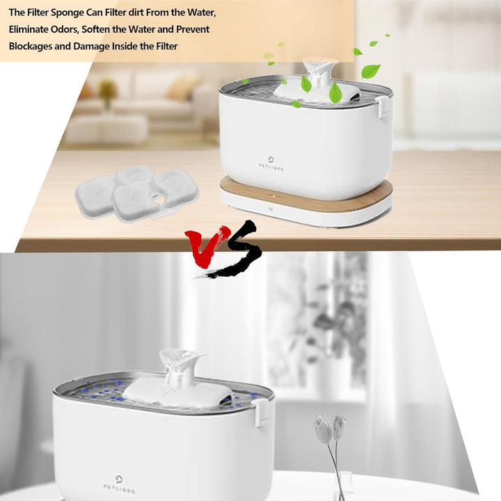 32 Stück Katzenbrunnen Filter für Petliibro Filter PLWF105/PLWF115/PLWF005 Cat Water Fountain,Petlib