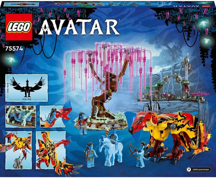LEGO 75574 Avatar Toruk Makto und der Baum der Seelen, Bauspielzeug mit 4 Minifiguren, im Dunkeln le