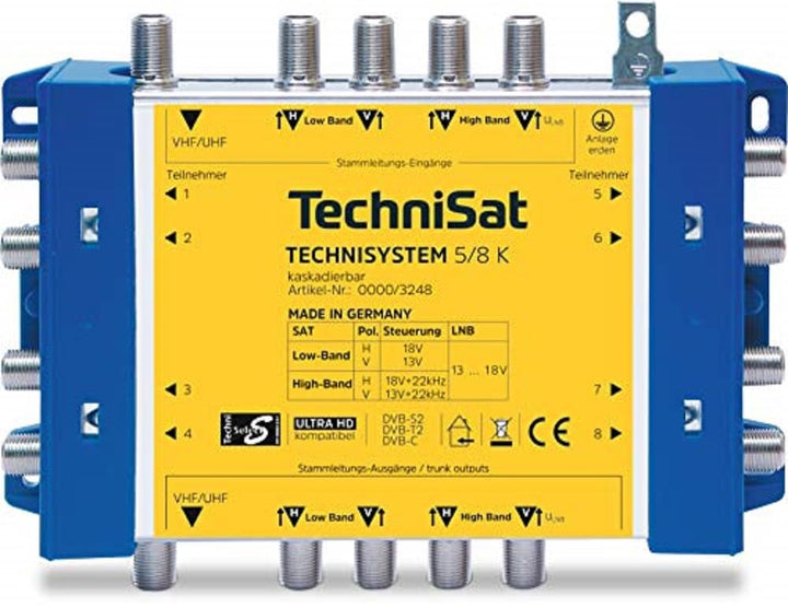 TechniSat TechniSystem 5/8 K Multischalter Kaskade Single, Single